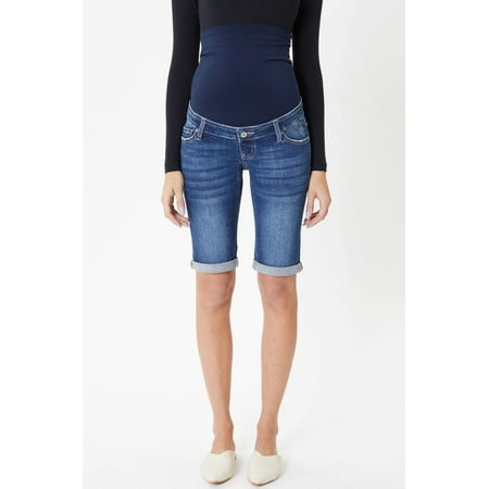 

KanCan Maternity Full Band Bermuda Denim Shorts 6362