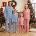 thumbnail image 5 of AceBaby Christmas Family Matching Pajamas Striped Tops and Pants Holiday Sleepwear Loungewear Pjs, 5 of 9