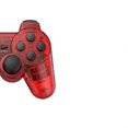 thumbnail image 2 of RetroFam 2 Pack Wired Controller Compatible for PlayStation 2 PS2 Game Console, Transparent Red & Blue, 2 of 5