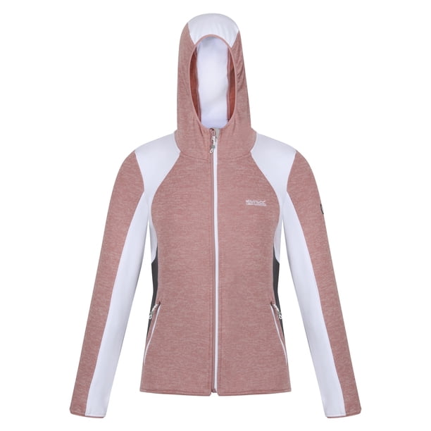 Regatta - Forro Polar Walbury V Panel en Contraste para Mujer (Rosa Dusky, Blanco)