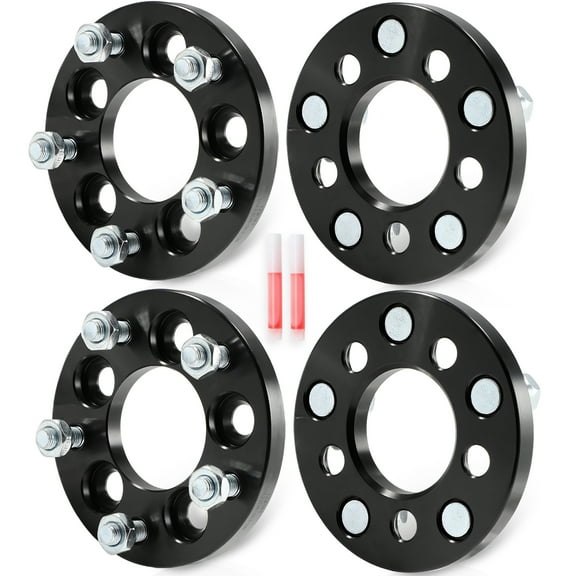 cciyu 5x100 to 5x114.3 Wheel adapters 15mm 5x100 to 5x114.3 67.1 mm CB with 12x1.5 Accessories fit for Buick for Century for Skyhawk for Skylark for Somerset for Cadillac for Chevrolet 4 pcs