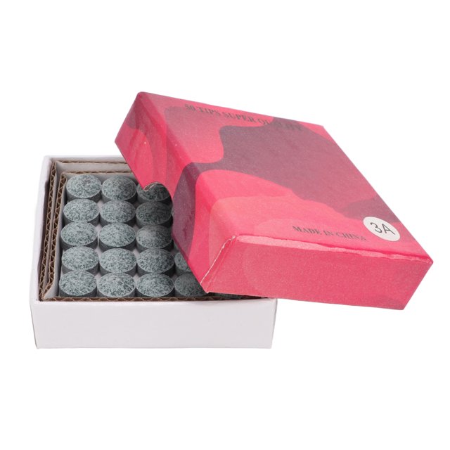 Cue Stick Tips, Storage Box Design Excellent Elasticity Grey Leather Material Pool Cue Tips For Entertainment 9.5mm