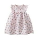 thumbnail image 1 of Odeerbi Niñas Verano Algodón Vestido Tanque Floral Volantes Vestido Sol Sin Mangas Transpirable Vestido Princesa, 1 of 3