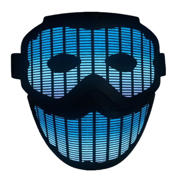 Máscara luminosa para fiestas de Halloween para niños y adultos, máscara LED, suministros para disfraces de cosplay. Estilo A