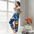 thumbnail image 6 of Picia Animals Rescue Team Womens Soft Woven Cotton Elastic Waistband Sleep Pajama Pant Lounge Sleep Pant With Pockets And Drawstring-Small, 6 of 9