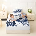 thumbnail image 4 of Castle Fairy Sport Soccer Twin Sheets 3pcs,Goal Time Bedding,1 Fitted Sheet, 1 Flat Sheet and 1 Pillowcase, 4 of 6