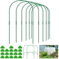 thumbnail image 2 of 60Pcs Greenhouse Hoop Grow Tunnel Kit Steel Greenhouse Support Hoop Frame Durable DIY Garden Hoops Plastic Coated Plant Grow Support Hoop with 18 Clips for Garden Plant, 2 of 11