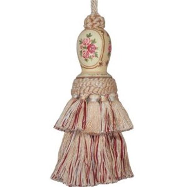 123 Creations C255C Annie-Cream hand painted tassel