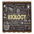 thumbnail image 3 of Ambesonne Science Shower Curtain, Biology, 69"Wx70"L, Black Brown Pale Yellow, 3 of 3