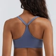 thumbnail image 3 of MELENECA Women's Racerback Front Closure Bras Plunge Unlined Full Coverage Seamless Underwire Bra Slate Blue 46DD, 3 of 7