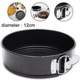 thumbnail image 1 of Non-stick Springform Pan，Leakproof Cake Pan with Flat Bottom, for 1/2 Recipe Portion, Round Baking Pan, Leakproof, Non-stick Coated - Black, 1 of 9