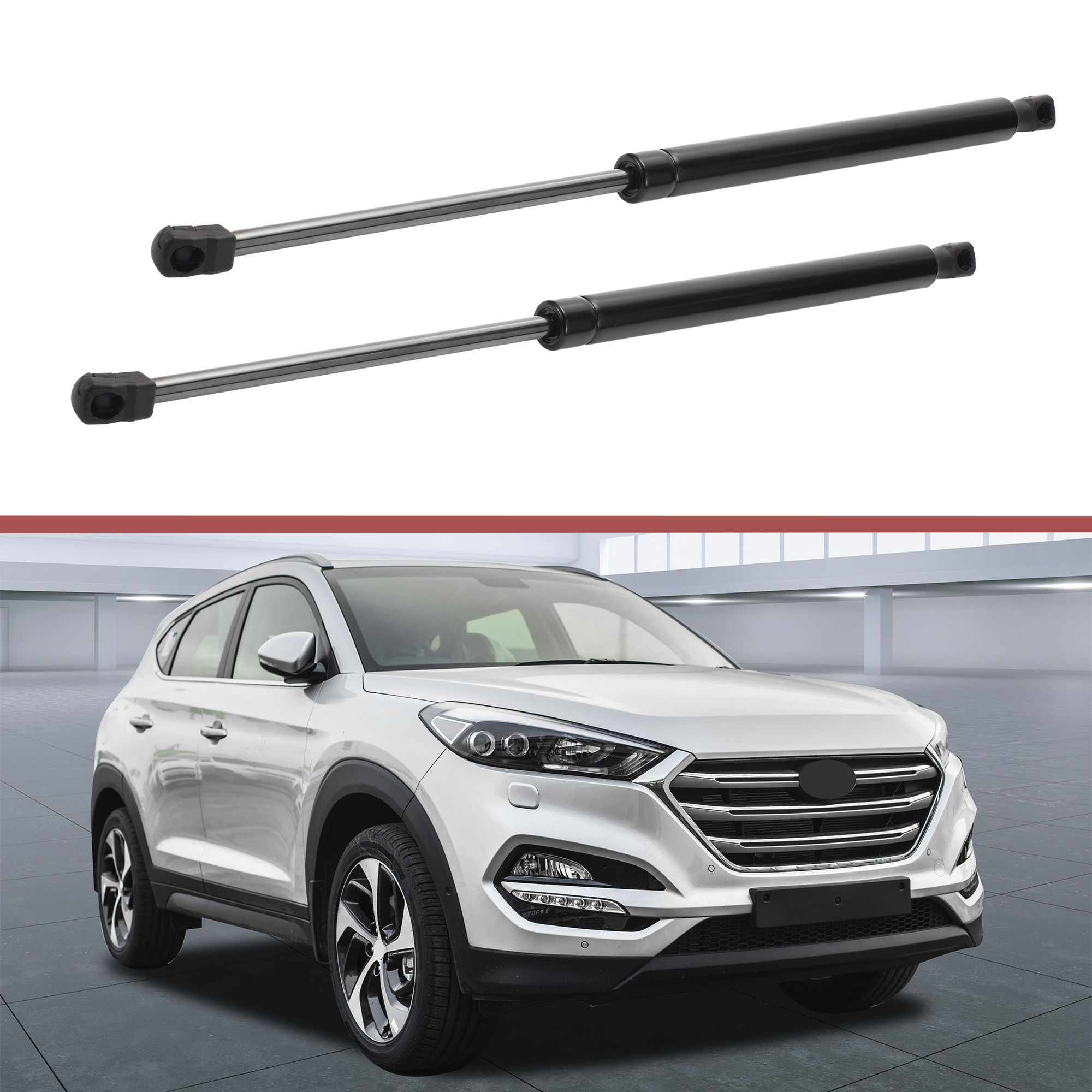 Unique Bargains 2Pcs Rear Hatch Lift Supports Gas Struts for Hyundai Tucson 2010-2015