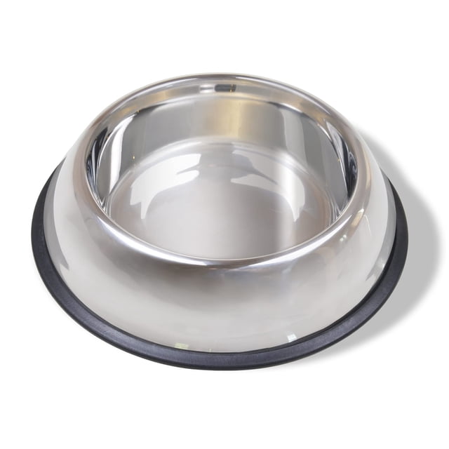 Cuenco para perros Van Ness Pets de acero inoxidable, 1,9 L, sin punta
