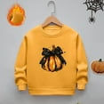 thumbnail image 2 of ZACPNCV Toddler Boys Sweatshirts Patterned Long Sleeve Pullover Crewneck Tops Shirts Yellow 7-8 Years, 2 of 8
