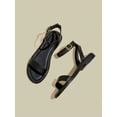 thumbnail image 4 of Women‘s Solid Color Flat Sandals With Ankle Strap, 4 of 6