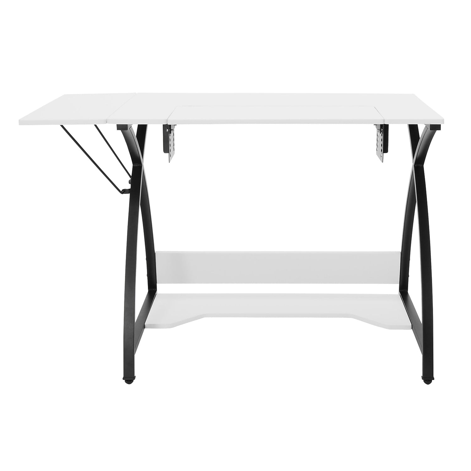 Sew Ready 13332 Comet Modern Sewing Table in Black / White
