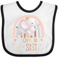 thumbnail image 3 of Inktastic Little Sister I Love My Big Sister Boys or Girls Baby Bib, 3 of 4
