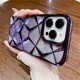 thumbnail image 3 of Luxury Colorful Plating Border Gradient Glitter Silicone Soft Case For iPhone 14 Pro Max 15 13 12 11 Clear Shockproof Back Cover, 3 of 5