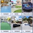 thumbnail image 6 of Epoxy Colored Sand Floor Paint, Epoxy Floor Paint High Gloss Marble Effect Coating for Indoor and Outdoor, Wear-resistant and non-slip Self-leveling Coating Blue 35OZ(1KG), 6 of 6