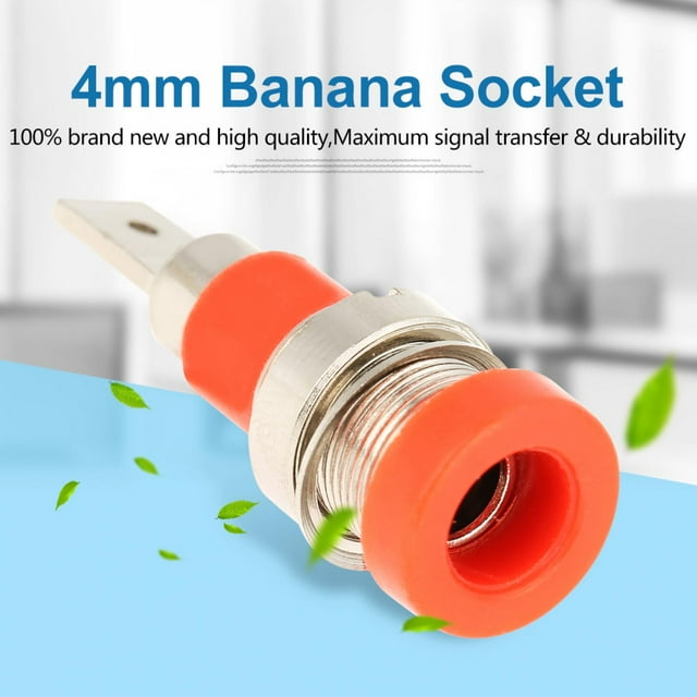 Professional Screw Banana Brass And Plastic 4mm Terminal Blocks, 5 Colors Socket, Plug, For Home For Office