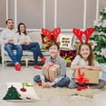 thumbnail image 4 of Juego de 4 fundas de almohada navideñas de 12 x 12 pulgadas para decoración, almohadas a cuadros de búfalo rojo, funda de cojín navideña, decoración navideña de invierno, decoración de granja para, 4 of 6