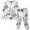 B194 White, variant on Likimi Kids Toddler Girls Halloween Pajamas Set Long Sleeve Hallowmas Graphic Print Crew Neck Pjs Tops With Pants For Party Soft Comfort Sleepwear