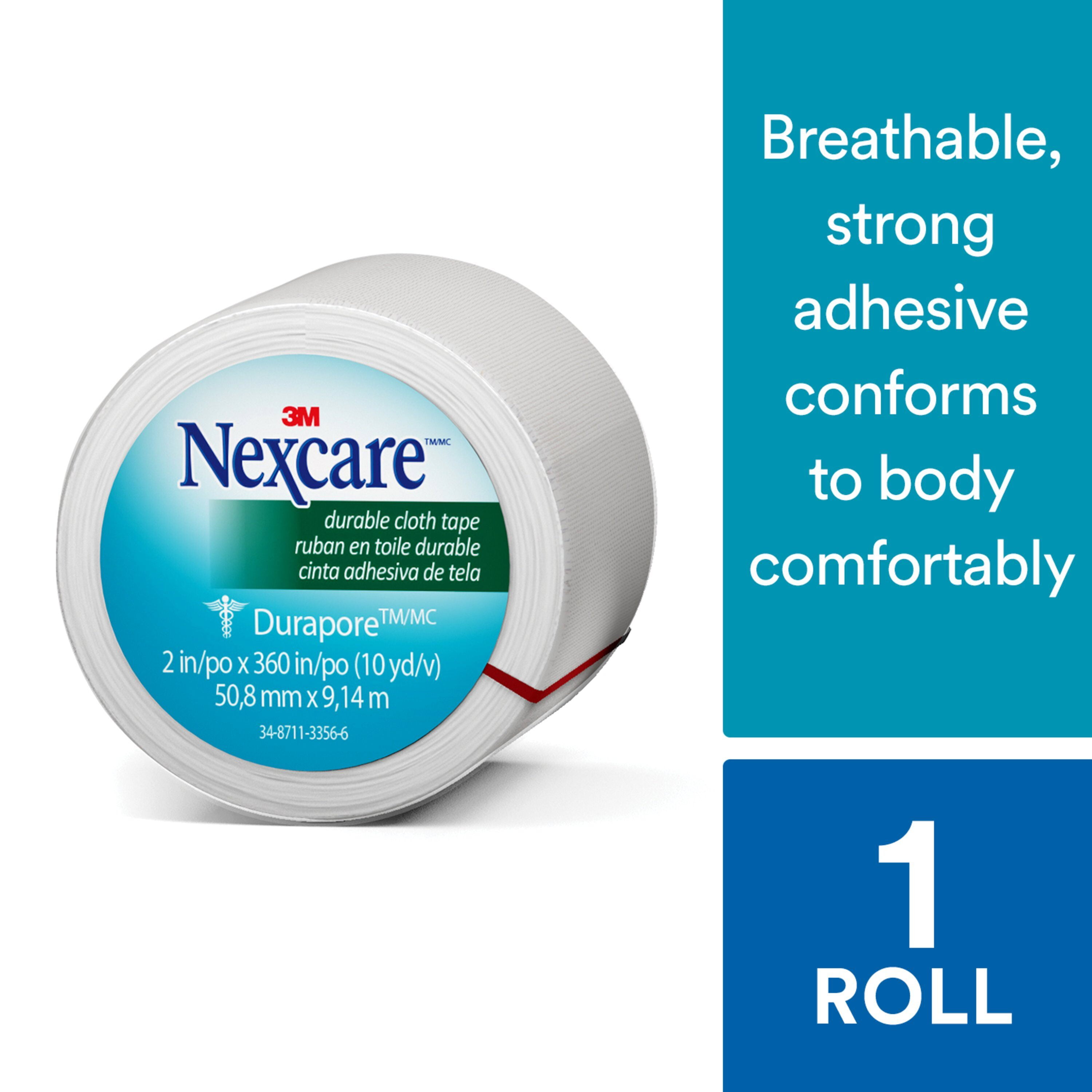 Nexcare Durapore Cloth First Aid Tape, Made by 3M, 2 inches x 10 yards