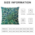 thumbnail image 5 of Nawypu Teal Dahlia Pillow Covers Teal Green Geometry Floral Couch Pillow Cases Modern Abstract Flower Decorative Throw Pillows Home Decor for Living Room Bedroom Sofa Couch Bed Cushion, 5 of 5