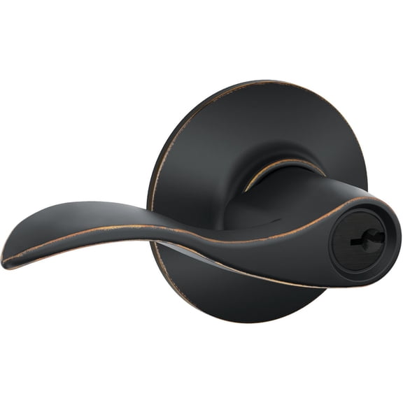 Schlage F51VACC716 F51A V Acc 716 Accent Entry Lever, Aged Bronze