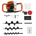 thumbnail image 2 of 52cc Petrol Earth Auger Fence Post Hole Digger Ground Drill W/4"6"8" Bit Electric 1460W Auger Digging Drill,3PCS Pit Digger Bit 610g/kw·h, 2 of 25