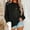 Black, variant on HOMBOM Womens Sweatshirt Blue Graphic Pullover Long Sleeve Crew Neck Hoodless Tops for Women Solf