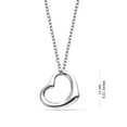 thumbnail image 4 of Charmsy Open Heart Pendant Chain Necklace for Womens 18 Inches, 4 of 5