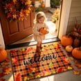 thumbnail image 6 of Fall Kitchen Mats,Fall Door Mat,Fall Door Mat Outdoor for Front Door, Fall Decorations for Home Welcome Doormat Non-Slip Washable Thanksgiving Pumpkin Hello Doormat(E 24*16in), 6 of 8