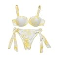 thumbnail image 4 of Conjunto de ropa de playa con estampado de bikini con un hombro dividido y lazo cómodo para mujer OAVQHLG3B Store  lin121212, 4 of 4