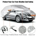 thumbnail image 3 of Eluto Silver, Polyester, Universal Fit, Sedan/SUV Cover, 177" x 69" x 59", 3 of 9