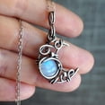 thumbnail image 5 of Birthday Gift Sliver Moon Pendant Necklace Women Moon-Stone Temperament Clavicle Choker Necklace Birthday Valentines Day Jewelry Gifts Teen Girlfriend Wife Mom Preteen Tween Her Ideas, 5 of 8