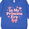 thumbnail image 3 of Inktastic Princess Era Pink Crown and Bow Design Toddler Sweatshirt, 3 of 4