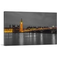 thumbnail image 1 of ARTCANVAS Big Ben London Bridge England Thames River Canvas Art Print - Size: 26" x 18" (0.75" Deep), 1 of 9