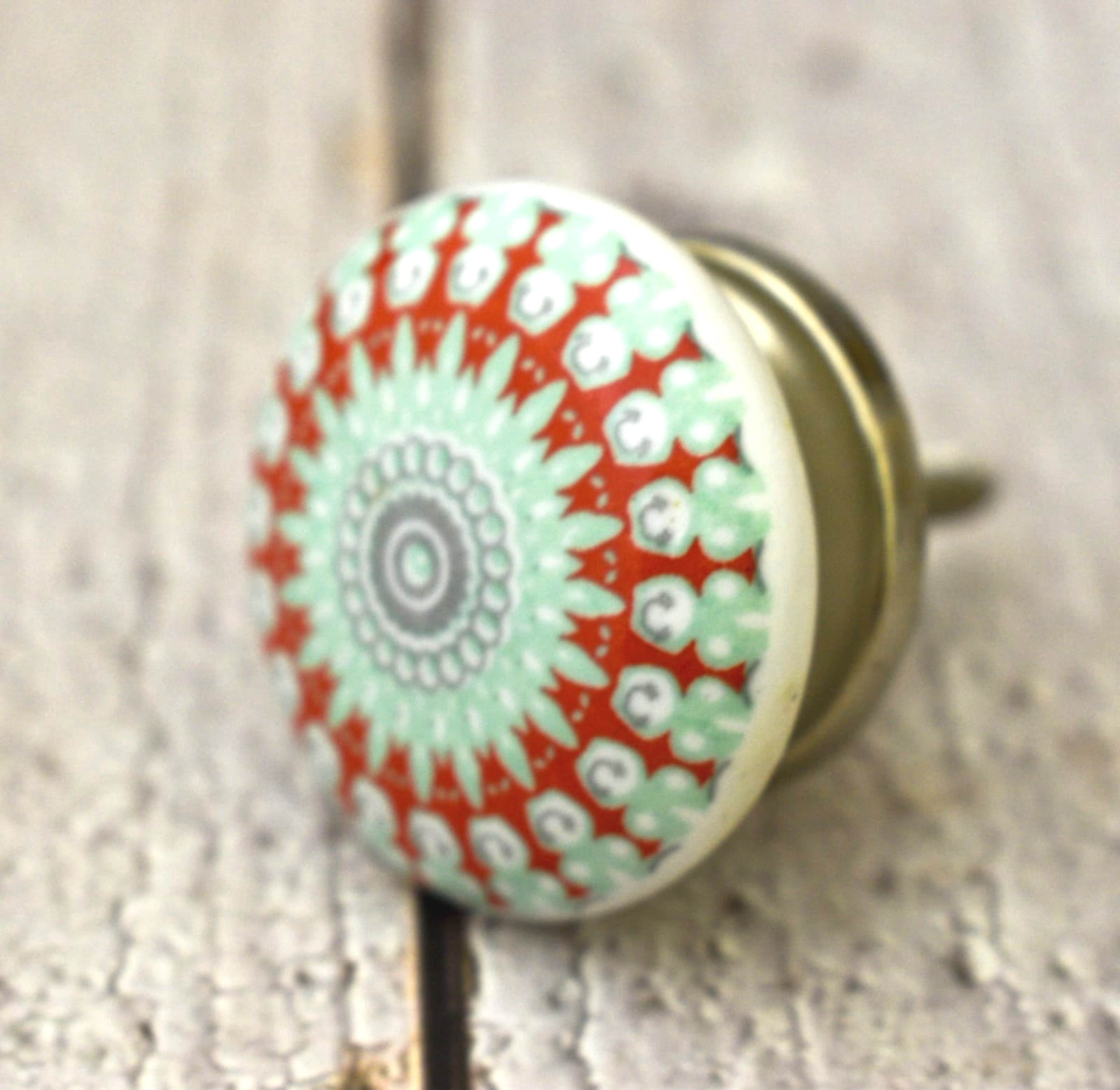 India House Ceramic Multicolor Knobs Kitchen Cabinet Drawer Knobs Hardware Knobs Handmade Knobs Cabinet Knobs Ceramic Door Knobs. Set of 20