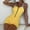 Yellow, variant on YEAHITCH Woman's Swimsuit,Juniors Swimsuit,Clearance Swimsuit,One-Piece,Low WaistBlue,S (US:4)