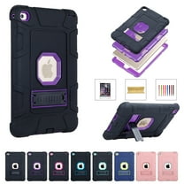 iPad mini 5 2019 Case, iPad mini 4 Case, Dteck 3 in 1 Hybrid Heavy Duty Rugged Shockproof Anti-Scratch Protective Kickstand Case With PET Screen Protector For iPad mini 4/5, Black/Green