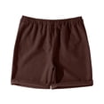 thumbnail image 6 of OSOLU Children Boys Shorts Solid Color Corduroy Comfortable Knitwear Elastic Waist with Drawstring Everyday Wear Training Shorts, 6 of 6