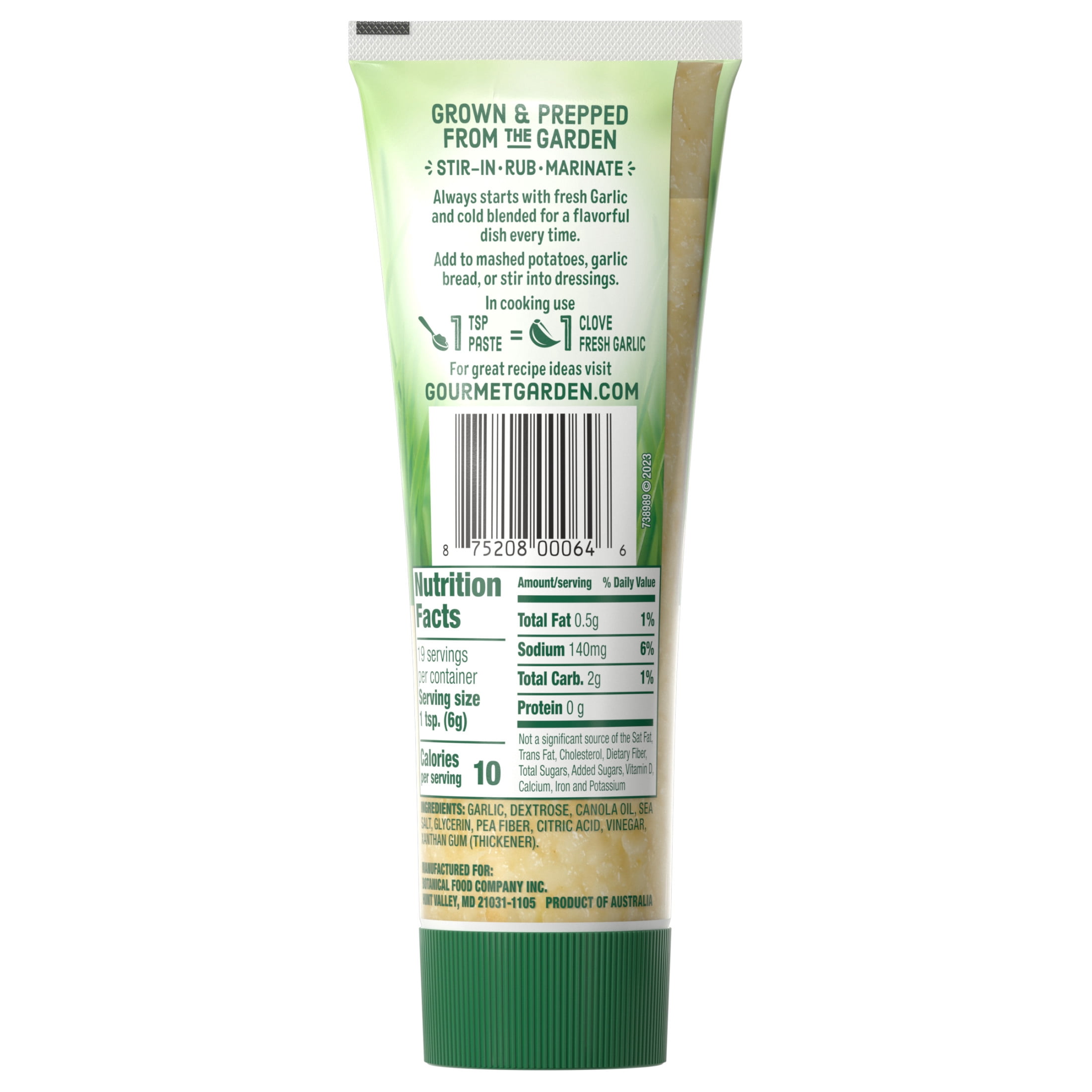 Gourmet Garden Garlic Stir-in Paste, 4.0 oz Tube