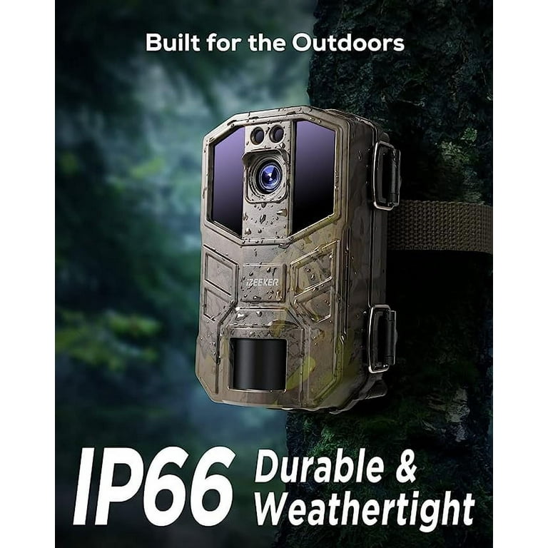 iZEEKER 4K Trail Camera 48MP Night Vision, IP66 Waterproof,