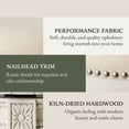 thumbnail image 4 of Open Box Maven Lane Pullman High-Back Swivel Bar Stool, White Oak, Bar Height, 4 of 6