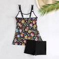 thumbnail image 4 of Weiqiqre Two Piece Swimsuit for Women Two Piece Bathing Suits Tummy Control Long Torso Tank Tops with Shorts, 4 of 4