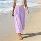 thumbnail image 5 of TaTaai Women's High Waist Loose Wide Leg Sports Pants Elastic Drawstring Waist with Side Pockets Casual Versatile Long Trousers for Women Daily Vacation Gift, 5 of 8