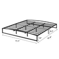 thumbnail image 3 of Kojooin Low Bed Frame, 6/10 Inch Heavy Duty Metal Platform Bed Frame Low Profile, Mattress Foundation, No Box Spring Needed, Noise-Free, Easy Assembly, 3 of 7