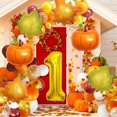 thumbnail image 2 of Set de globos de calabaza Corabsar de 40" dorado para 1.er cumpleaños, 2 of 7