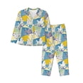thumbnail image 1 of Fotbe Cute Poodle Dog Conjunto de Pijama de Manga Larga para Mujer con Estampado, Ropa de Dormir de 2 Piezas, Conjunto de Casa Suave y Cómodo con Bolsillos-X-Large, 1 of 7